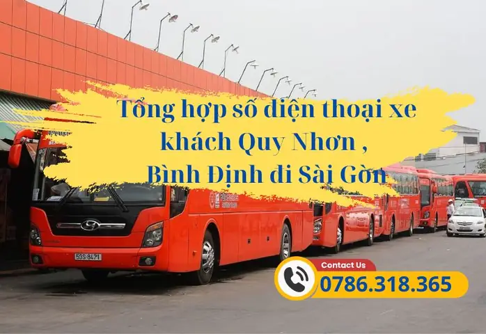 Số Điện Thoại Nhà Xe Quy Nhơn Sài Gòn Và Từ Các Huyện Bình Định