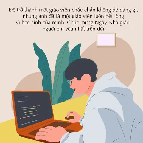 Status 20/11 Dành Cho Người Yêu Là Nam Giáo Viên