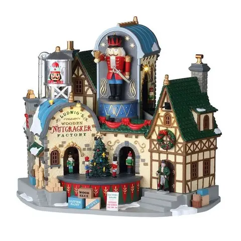 30.mô Hình Giáng Sinh Chuyển Động Lemaxludwig's Wooden Nutcracker Factory