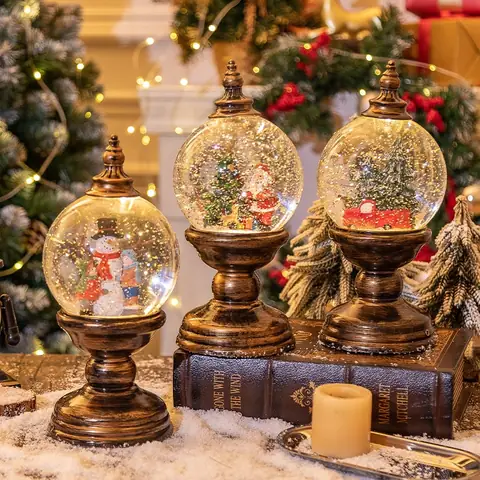 Cầu Tuyết Giáng Sinh | Mẫu Chân Nến Giáng Sinh | Ông Già Noel