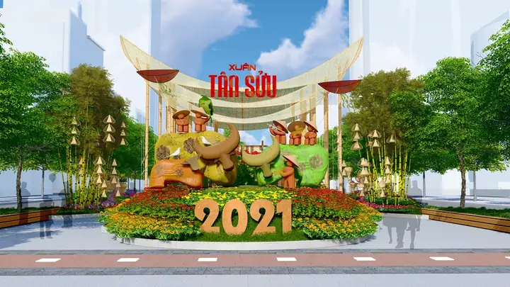 Đường Hoa Nguyễn Huệ