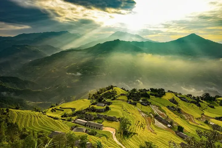 Du Lịch Miền Bắc Tháng 8 Ngắm Hà Giang Chìm Trong Sắc Vàng Mùa Lúa Chín