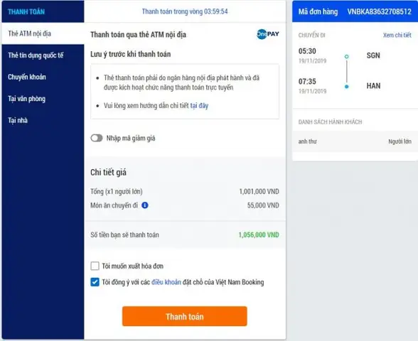 #2 Thanh Toán Qua Đại Lý Chính Thức: Vietnam Booking