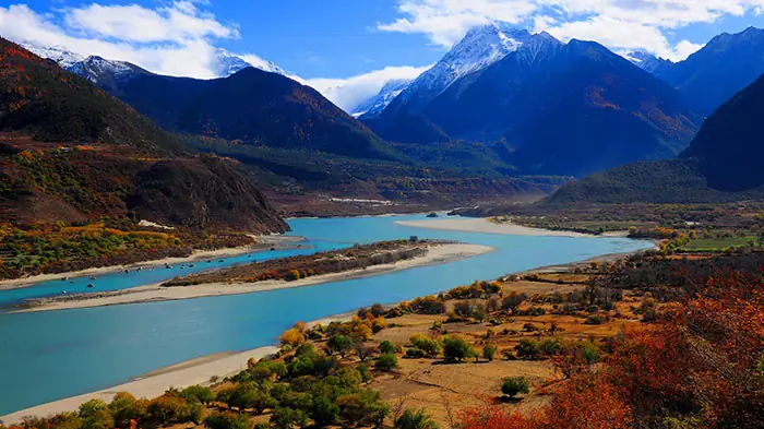 Rivers Originating From Tibet And Rivers From Tibet To The Arabian Sea
