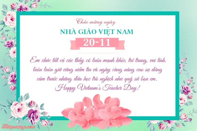 Những Mẫu Thiệp Chúc Mừng Ngày Nhà Giáo Việt Nam 20/11 Online Đẹp Nhất 2023- Ảnh 12. Những Mẫu Thiệp Chúc Mừng Ngày Nhà Giáo Việt Nam 20/11 Online Đẹp Nhất 2023- Ảnh 12.