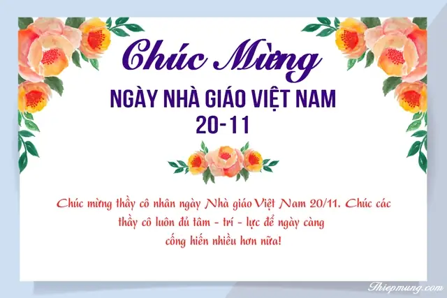Những Mẫu Thiệp Chúc Mừng Ngày Nhà Giáo Việt Nam 20/11 Online Đẹp Nhất 2023- Ảnh 20. Những Mẫu Thiệp Chúc Mừng Ngày Nhà Giáo Việt Nam 20/11 Online Đẹp Nhất 2023- Ảnh 20.