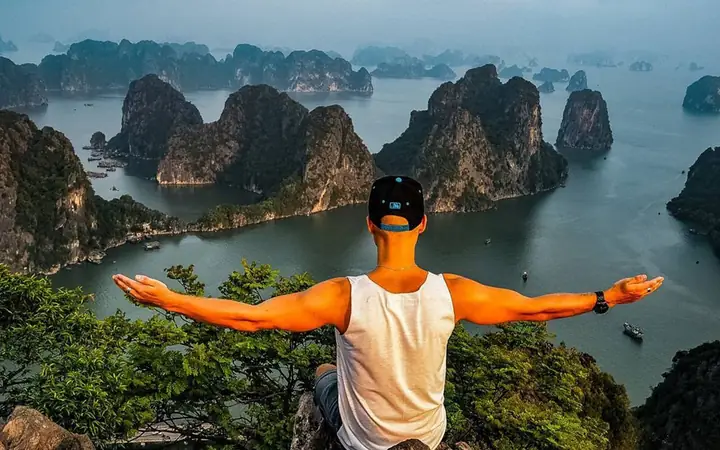 Capture Halong Bay From Bai Tho Mountain’s Peak. Capture Halong Bay From Bai Tho Mountain’s Peak.