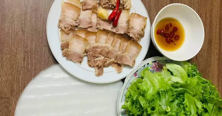 Cách Làm Món Thịt Ngâm Mắm Cuốn Bánh Tráng Của Thủy Dương ...