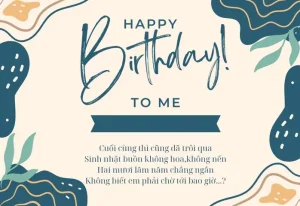 Chùm Thơ Chúc Mừng Sinh Nhật Mình Hay