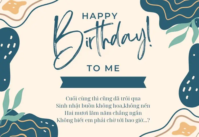 Chùm Thơ Chúc Mừng Sinh Nhật Mình Hay