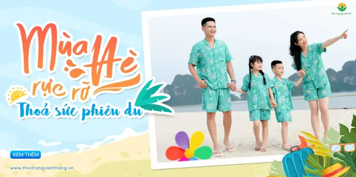 Ra Mắt Bộ Sưu Tập Đồng Phục Gia Đình Đi Biển "mùa Hè Rực Rỡ"