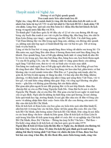 Thuyết Minh Về Nghệ An (autorecovered) | Pdf