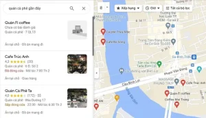Cách Tìm Quán Cà Phê Gần Đây Bằng Google Map