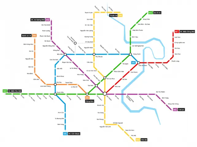 Ho Chi Minh City Metro Map