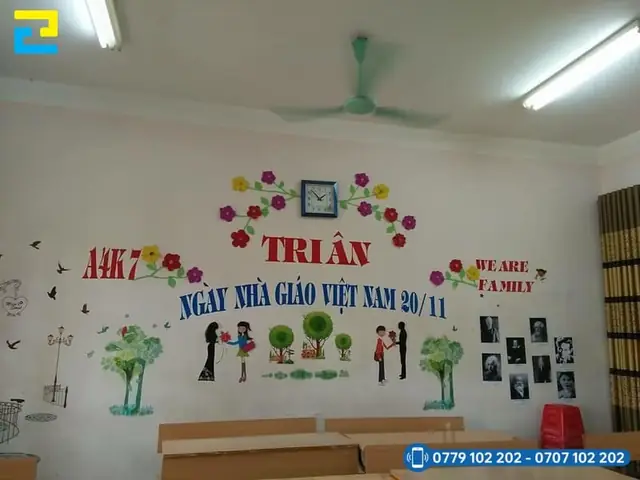 Trang Trí Lớp Học Chủ Đề 20 11