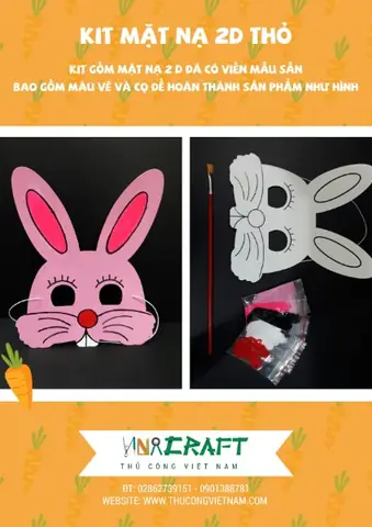 Kit Mặt Nạ 2d Con Thỏ Kit Mặt Nạ 2d Con Thỏ