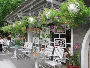 Trang Trí Quán Ăn Vặt Với Thiên Nhiên Sân Vườn