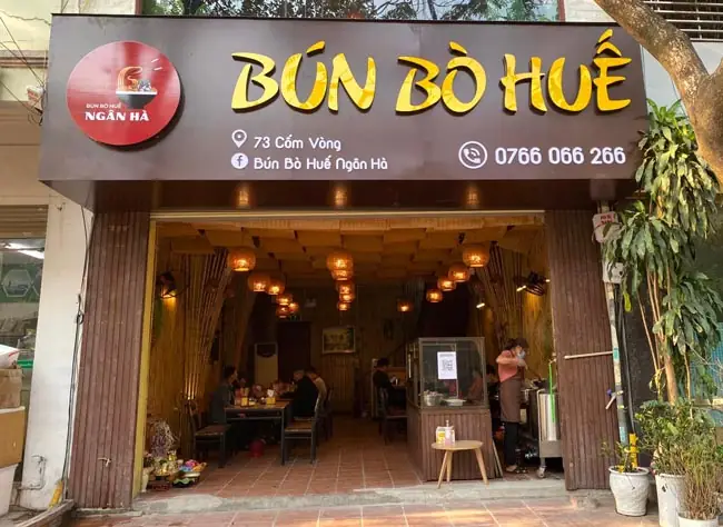 Trang Trí Quán Bún Bò Huế