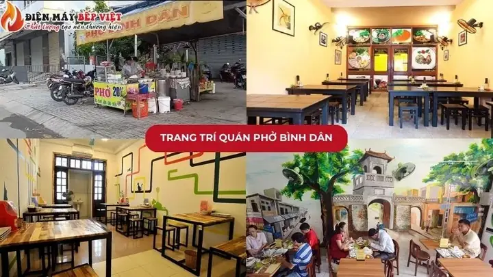 10 Mẫu Trang Trí Quán Phở Bình Dân Đẹp, Thu Hút Khách Hàng