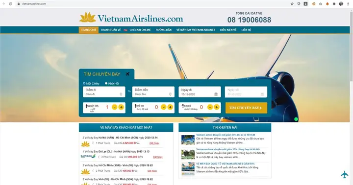 Vietnam Airlines Cảnh Báo Website Bán Vé Giả Mạo - Tuổi Trẻ Online