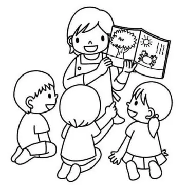 Tranh Tô Màu Cô Giáo Và Học Sinh Mầm Non Mừng Ngày 20-11 Tranh Tô Màu Cô Giáo Và Học Sinh Mầm Non Mừng Ngày 20-11