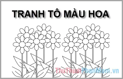 Tranh Tô Màu Hoa - Khám Phá Thế Giới Sắc Màu Cho Bé