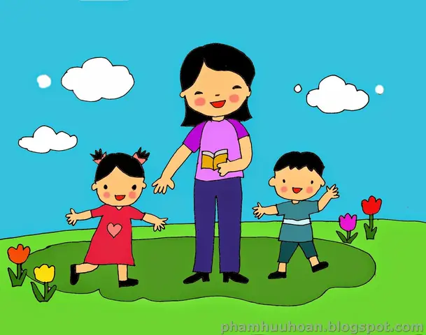 Hình Ảnh Cho Tranh Vẽ Cô Giáo Mầm Non: