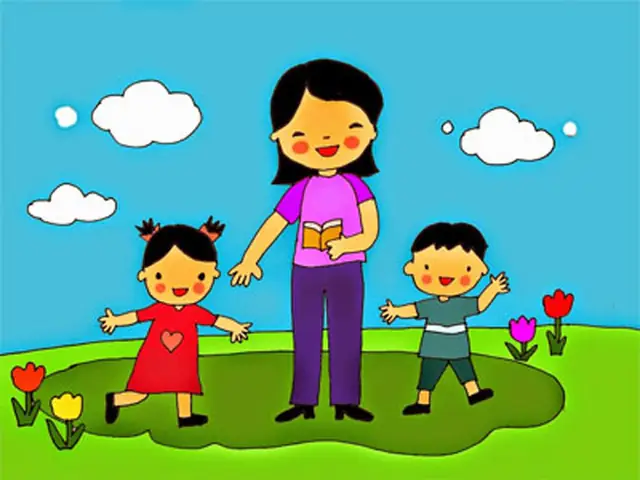 Hình Ảnh Cho Tranh Vẽ Cô Giáo Mầm Non: