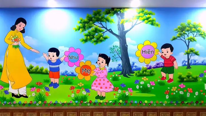 Hình Ảnh Cho Tranh Vẽ Cô Giáo Mầm Non: