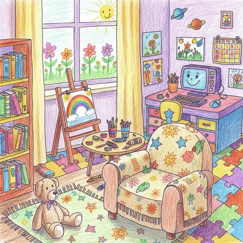 📚 Gợi Ý Những Mẫu Tranh Vẽ Góc Học Tập Đẹp, Dễ Vẽ