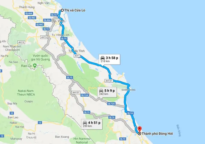 Từ Quảng Bình Đến Nghệ An Bao Nhiêu Km Từ Quảng Bình Đến Nghệ An Bao Nhiêu Km