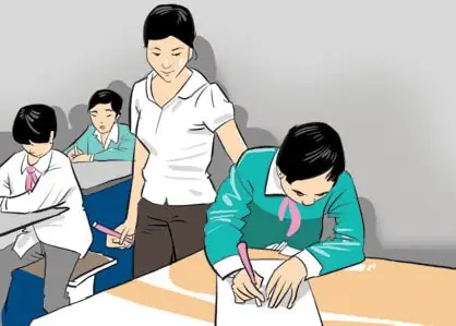 Hình Ảnh Cho Vẽ Tranh Cô Giáo Đang Giảng Bài Cho Học Sinh: