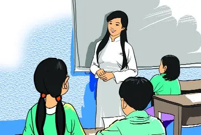 Hình Ảnh Cho Vẽ Tranh Cô Giáo Đang Giảng Bài Cho Học Sinh: