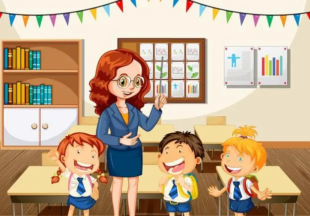 Hình Ảnh Cho Vẽ Tranh Cô Giáo Đang Giảng Bài Cho Học Sinh:
