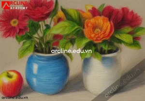 Hướng Dẫn Các Bước Vẽ Lọ Hoa Và Quả Đơn Giản Nhất