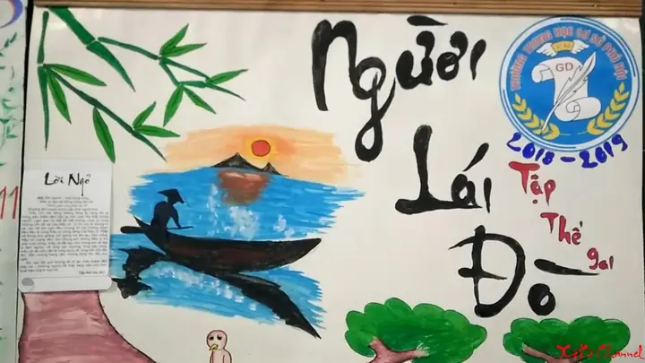 Hướng Dẫn Vẽ Báo Tường Người Lái Đò Một Cách Đơn Giản Và Dễ Dàng