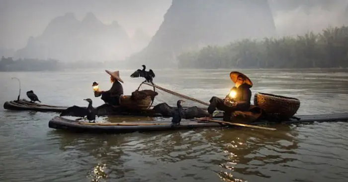 Thiên Nhiên Tranh Vẽ Người Lái Đò Sông Đà Đẹp Tuyệt Vời