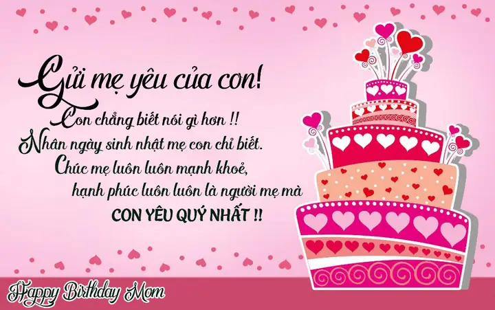 Hình Ảnh Cho Vẽ Thiệp Chúc Mừng Sinh Nhật Mẹ: