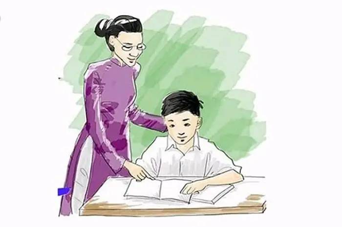 Mẫu Tranh Vẽ Lớp 8 Đề Tài Nhà Giáo Việt Nam 20-11 Đẹp