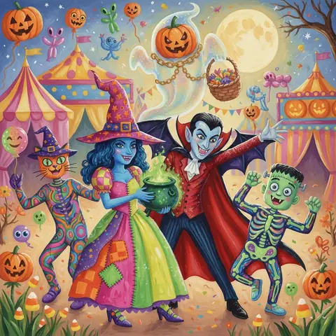 👻 Những Mẫu Minh Họa Tranh Vẽ Chủ Đề Halloween