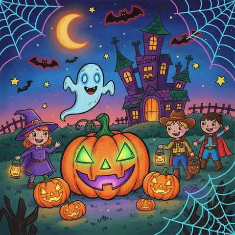 👻 Những Mẫu Minh Họa Tranh Vẽ Chủ Đề Halloween