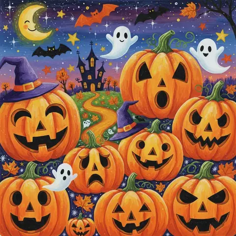 👻 Những Mẫu Minh Họa Tranh Vẽ Chủ Đề Halloween
