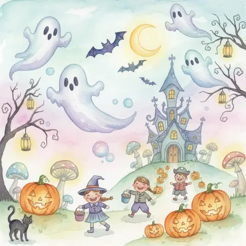 👻 Những Mẫu Minh Họa Tranh Vẽ Chủ Đề Halloween