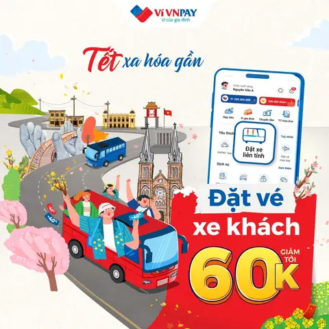 Đặt Vé Xe Tết 2025 Giá Rẻ, Nhiều Ưu Đãi Hấp Dẫn Trên Vnpay App