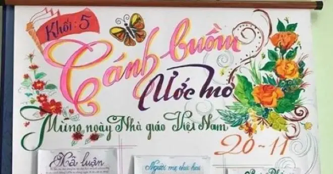 Những Mẫu Báo Tường Ngày Nhà Giáo Việt Nam 20/11 Đẹp Nhất