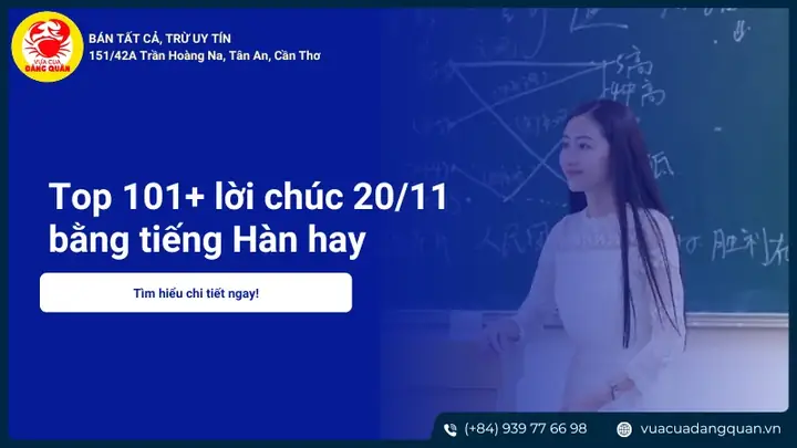Top 101+ Lời Chúc 20/11 Bằng Tiếng Hàn Hay, Ý Nghĩa Nhất Top 101+ Lời Chúc 20/11 Bằng Tiếng Hàn Hay, Ý Nghĩa Nhất
