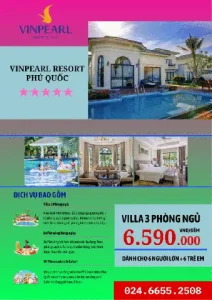 Villa 3 Phòng Ngủ Vinpearl Phú Quốc – Giá Các Gói Dịch Vụ (2025