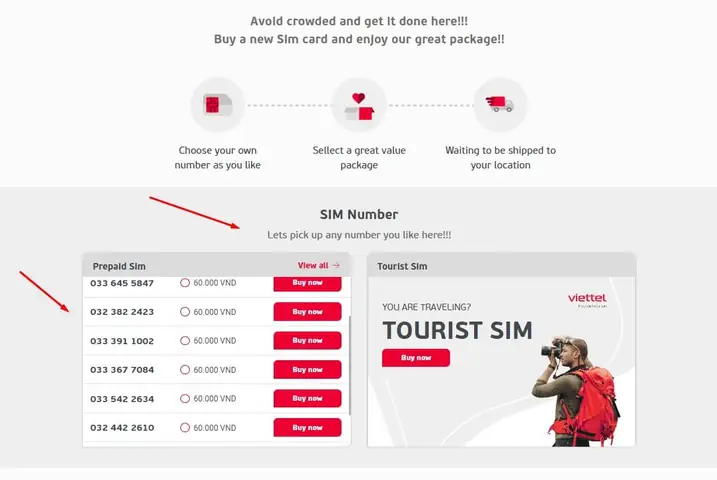 Online From The Official Viettel Website