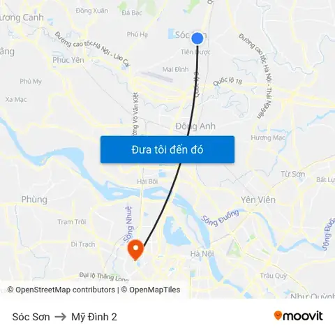 Từ Sóc Sơn Đến Mỹ Đình 2 Bằng Xe Buýt