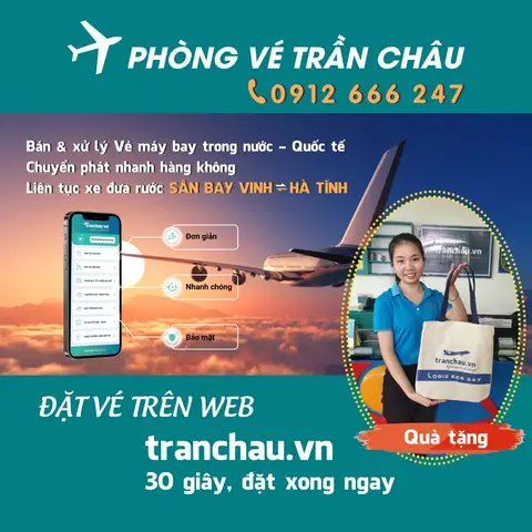 Xe Đón Khách Tp Hà Tĩnh Đi Sân Bay Vinh - Phòng Vé Trần Châu »